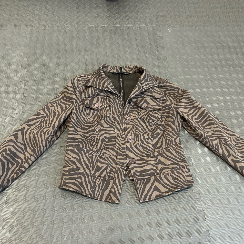 WHBM animal print jacket EUC